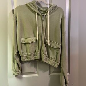 aerie cropped hoodie